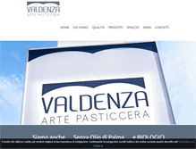 Tablet Screenshot of dolciariavaldenza.it